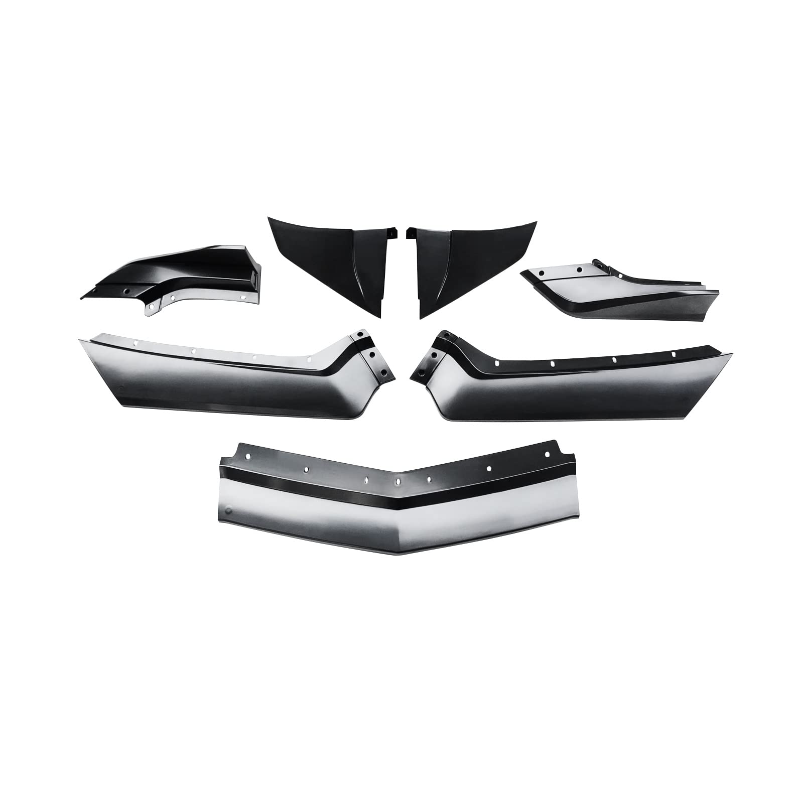 Front Bumper Lip Splitter For Corvette C8 Z51 (2020-2024) – ABS Material, Carbon Fiber Look
