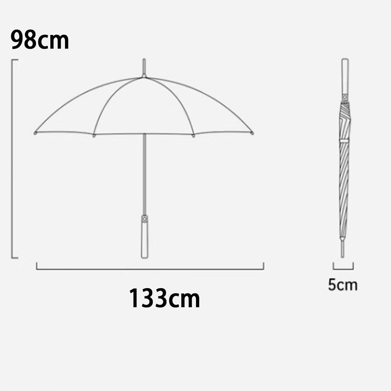 133 CM/52 cale bardzo duży wiatroszczelny parasol golfowy, przenośny parasol golfowy, automatyczny parasol, odpowiedni dla 2 osób podróżujących i deszczowych (navy blue)
