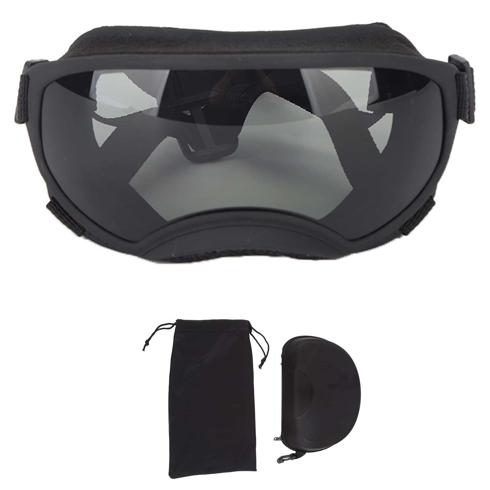 Occhiali da sole per cani di taglia grande, occhiali protettivi per gli occhi dei cani, aspetto elegante, occhiali per cani con montatura elastica in PVC, occhiali da sole per cani di taglia grande
