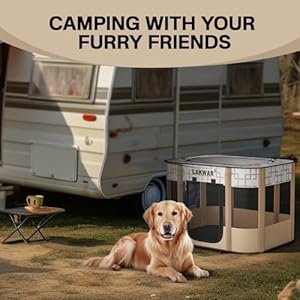 Portable dog playpen indooroutdoor foldable pet playpen for small dogs cats kittens chickens and rabbits great for travel and camping including carrying case medium32 x 24 x 22   cucciolini doodles