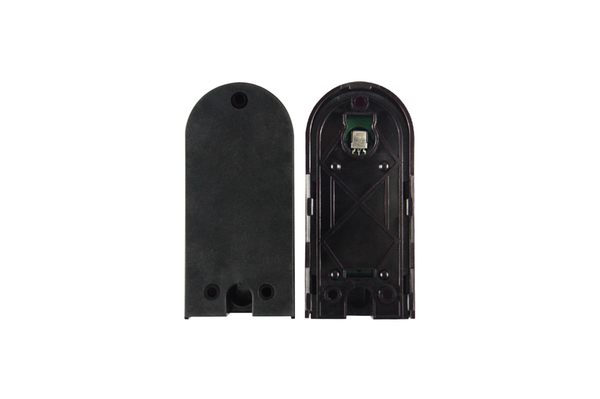 Casanoov Lot de 2 photocellules infrarouges universelles PHOTOCELL 07 pour motorisation de portail battant ou coulissant Détection jusqu'à 12 m AC/DC 12-24 V IP45 Filtre anti-reflet 50000 lux