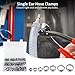 130 Pcs Stainless Steel Single Ear Hose Clamps Kit, 7 Sizes (0.24-0.83In), Crimp Rings for Automotive & Industrial Use, Includes Cinch Tools and Storage Case