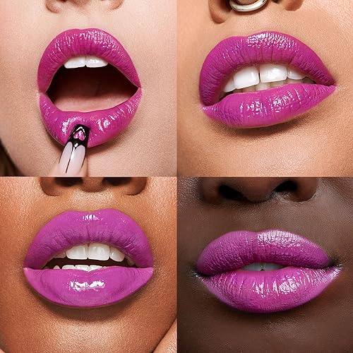 Urban Decay Vice Lip Bond Glossy Longwear Liquid Lipstick (No Restraints - Fuchsia Purple), Transfer-proof, Smudge-proof, Up to 16HR Wear, Vegan, Cruelty-free - 0.14 fl oz - Thumbnail 2