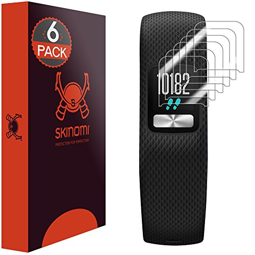Skinomi Garmin Vivofit 4 Screen Protector (6-Pack), Tech Skin Screen Protector for Garmin Vivofit 4 - Bubble Free/Anti-Scratch/Easy Install/Clear HD/