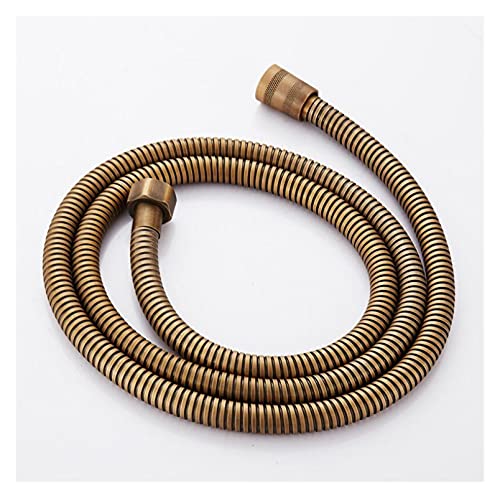 ClearloveWL Flexibles de Douche, Bronze Antique/Or/Chrome 1.5 m de Douche tuyauterie sanitaire en Acier Inoxydable en Acier Inoxydable Double verrouillé Eau sanitaire (Farbe : Antique Bronze) Cover