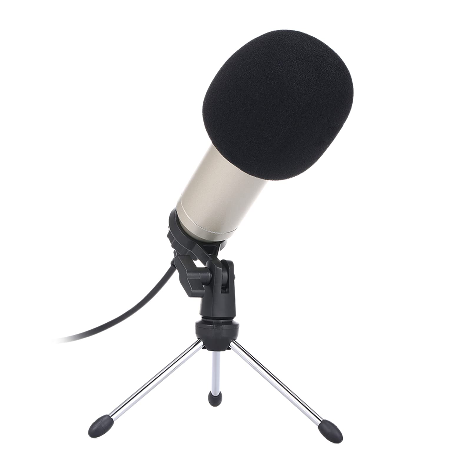 Seeyo BM830 USB Microphone Professional Desktop Podcast Condenser Microphone with Folding Stand Tripod for PC Phone Karaoke Studio Recording