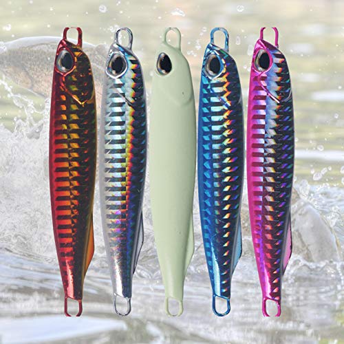 Isca de pesca, 40 g, 85 mm, placa de ferro 3D, isca de pesca, lapiseira para amantes de pesca - 04