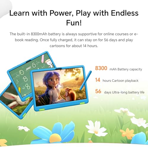 Honor PAD X8a Kids Edition ekran 90 Hz, rodzicielski Guidance, pokrowiec ochronny dla dzieci, akumulator 8300 mAh, Sky Blue