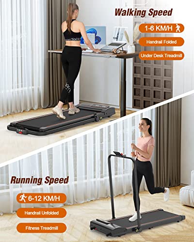 Laufband TODO für Zuhause, klappbar, Geschwindigkeiten 1-12 km/h