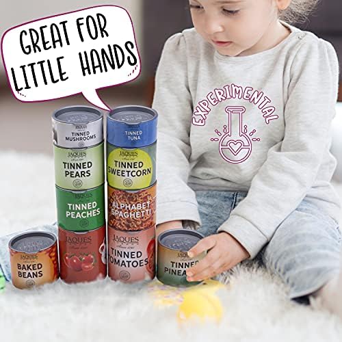 Jaques of London Shopping Tins Play Food Sets, Role Play Food, Toys for 3+ Year Olds, Since 1795 (Shopping Tins Set)