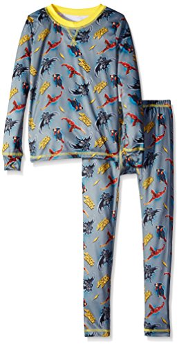 Cuddl Duds Justice League Big Boys' Climatesmart Essential Poly 2-Piece Set