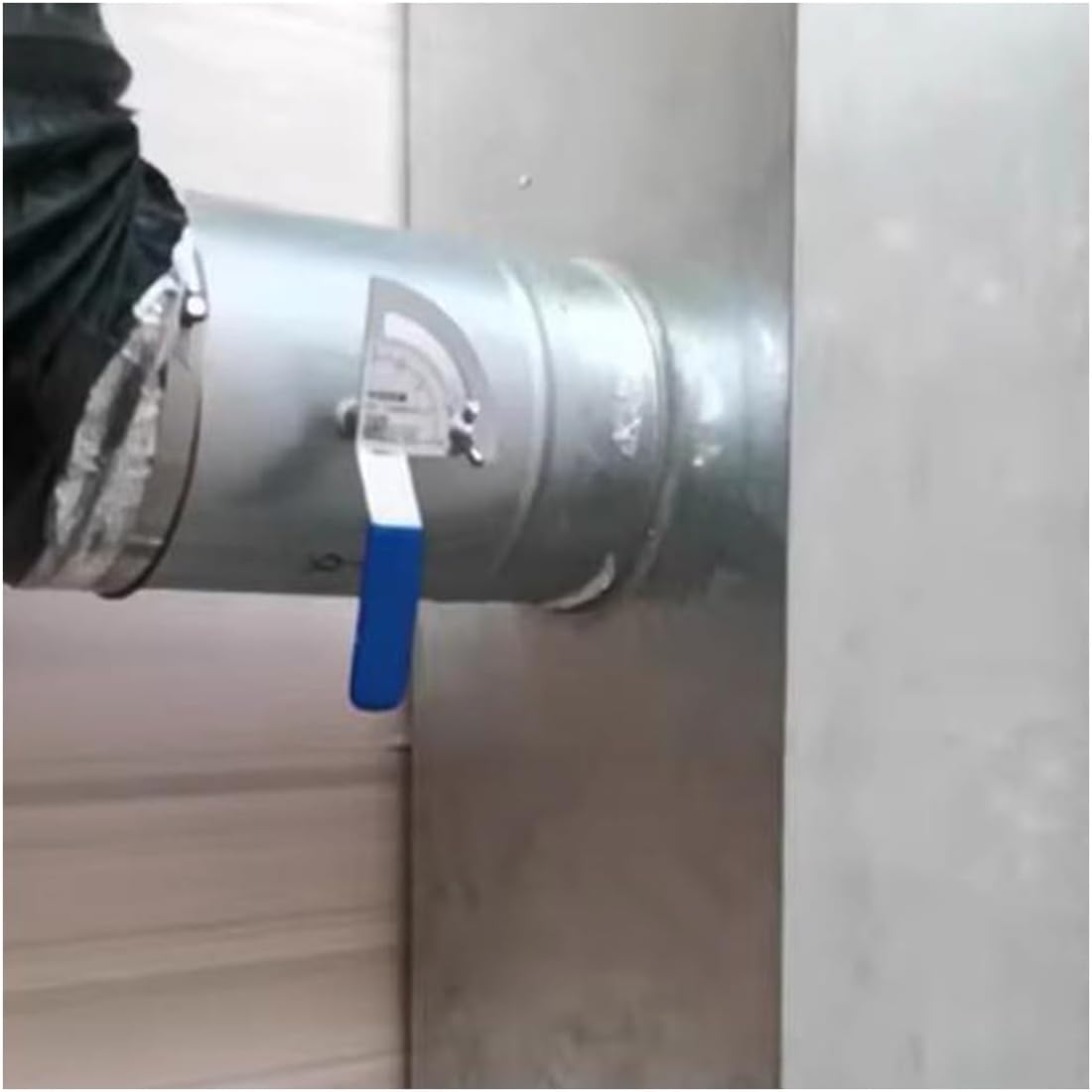 1pcs Thicken Manual Airflow Control Damper Made of 201 Stainless Steel - Durable Air Regulator for Ductwork(125mm)