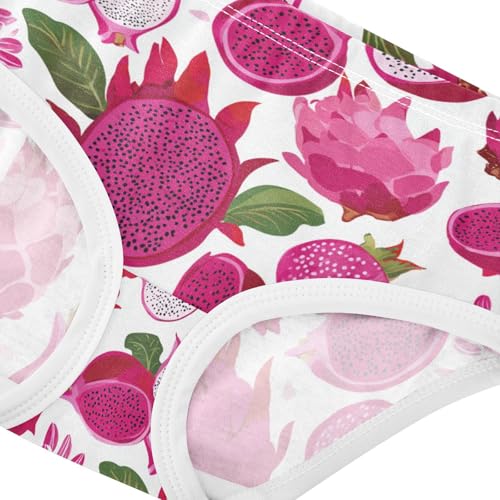 Wusikd Dragon Fruit Girls' Underwear Cotton Girls Briefs Soft Toddler Underwear 2T4