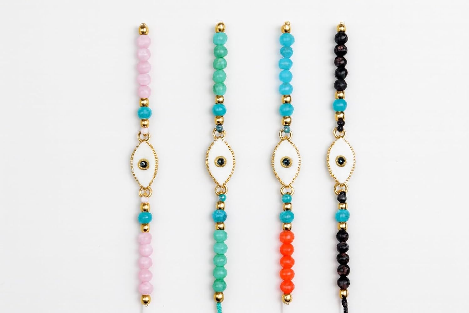 Evil Eye Beaded Bracelets Set, Adjustable String Bracelets for Women, Colorful Fashion Jewelry, 12 Pack - Image 5