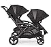 Contours Options Elite Tandem Double Toddler & Baby Stroller, Adjustable Seating, Lightweight Frame, Car Seat Compatibility, Carbon Grey