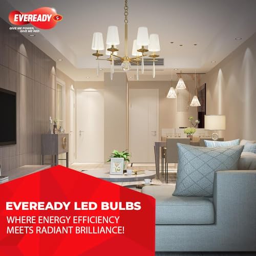 Image of Eveready 18W LED Bulb | 1800 Lumen | 4KV Surge Protection | Long Life & Low Maintenance | BIS Certified | 1 Year Warranty | 100 Lumens Per Watt | Cool Day Light (6500K) | B22 | Pack of 2