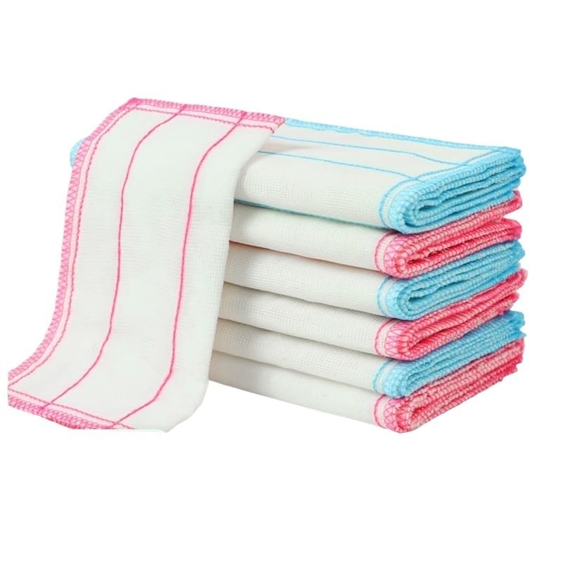 Paño de limpieza Paño de cocina Microfibra absorbente Secado rápido Durable Reutilizable for platos Encimeras Cuidado fácil Lavable a máquina Antiarañazos Seguro Suave con las superficies(10 layer 30*