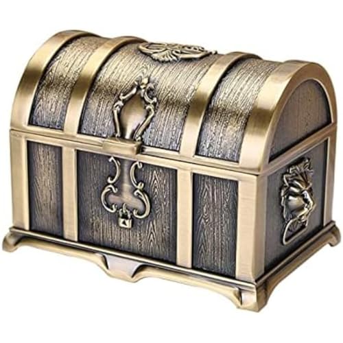 アンティーク合金宝箱海賊宝箱収納ボックスジュエリーボックスジュエリーボックスアクセサリーレトロ屋内食料品像