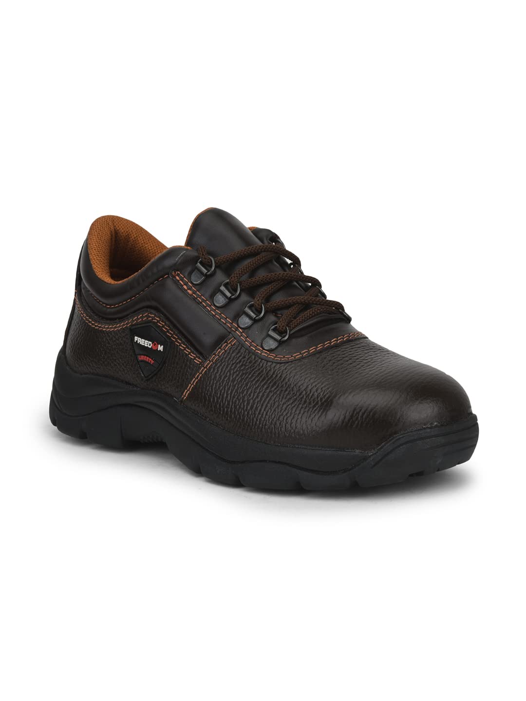 Liberty Freedom Armour-ST Lacing Safety Shoes for Men with Leather Upper | Rubber Sole | Padded Foam Insole| Anti-Skid | Shock Absorber | Water Resistance | Comfortable for All Weather (Brown-10 UK) (B0BM5RN72M) Amazon Price History, Amazon Price Tracker