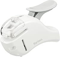 Vista 13 de Kokuyo, Grapadora sin grapas, Harinacs Compact Alpha portátil sin agujeros, hasta 5 hojas sin encuadernación con grapas, color rosa, importado