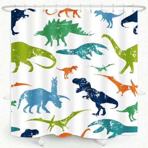 Rideau de douche lavable en machine textile imperméable art original - 4