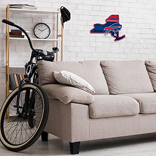 Image of Rico Industries NFL Football State Shape Shape Cut Pennant - Home and Living Room Decor - Soft Felt EZ to Hang