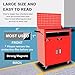 Magnetic Tool Box Organization Labels,Tool Chest Organizer Labels with Strong Magnets,Easy to Read Printing - Fits All Brands of Steel Tool Box Drawers (72 Pcs, 4 x 1 Inches)