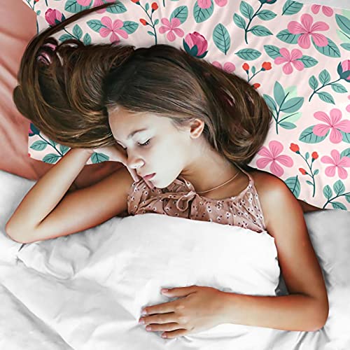 Parure de lit 3 pièces housse de couette floral coloré King Size et Queen Size - 4