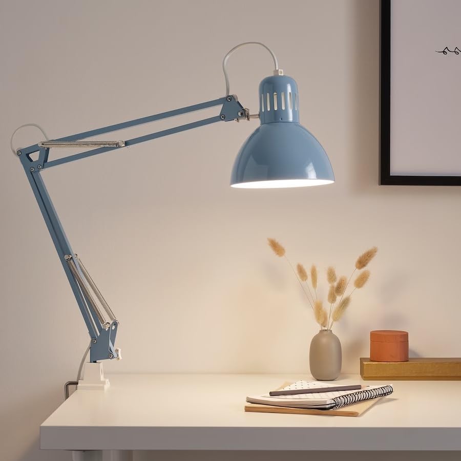 Engineer Architect Shop Office Work Lamp Light has a Bracket That can be Applied to Any Table Chair Top