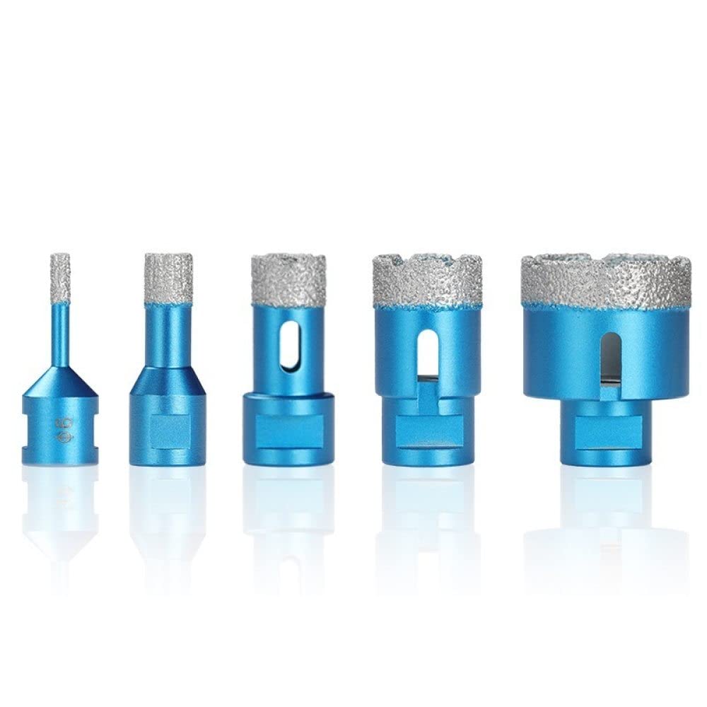 1 Pz Foro A Secco Sega Punta Punte Per Foratura Ceramica Per Piastrelle Granito Taglierina Per Marmo Blu 6-80mm Punte Per Filettatura M14,70mm