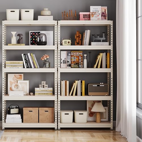 PrimeZone-36-W-x-16-D-x-71-H-Pantry-Closet-Storage-Shelves-5-Tier-Adjustable-Heavy-Duty-Storage-Shelving-Unit-Utility-Metal-Rack-Shelf-Organizer-for-Kitchen-Garage-Shop-Office-White PrimeZone 36 W x 16 D x 71 H Pantry Closet Storage Shelves 5 Tier Adjustable Heavy Duty Storage Shelving Unit Utility Metal Rack Shelf Organizer for Kitchen Garage Shop Office White