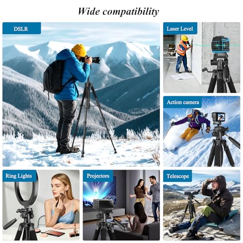 VICTIV 74-inch Camera Tripod