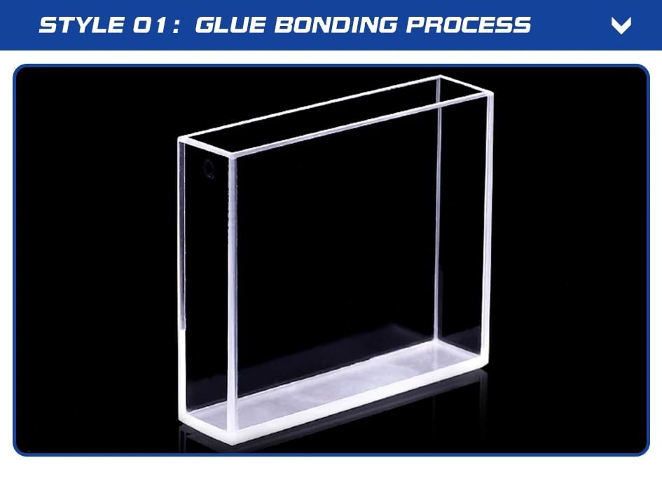 Celda de cubeta de fluorescencia de cuarzo de 50 mm, volumen de 1,75 ml, alta transmitancia, compatible con espectrofotómetro UV-Visible | Glue bonding process