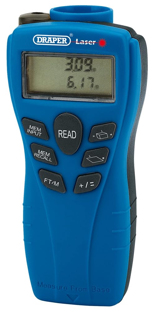 Draper 88988 Distance Measure/Stud Detector with Laser Pointer