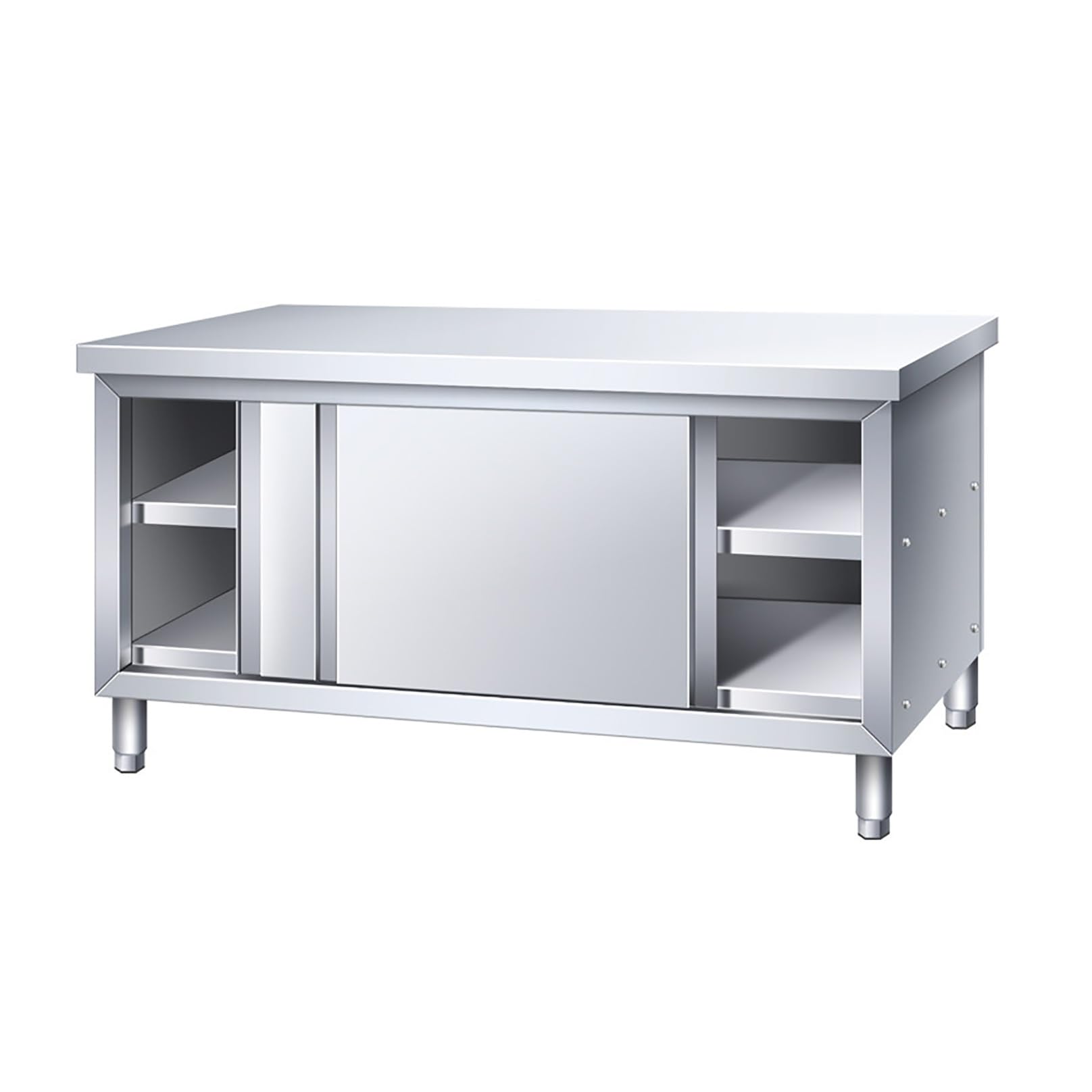 Table de travail INOX contre le manque de place en cuisine ou atelier