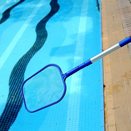 Rede de limpeza de piscina, Romacci Rede de limpeza de piscina deixa ancinho Skimmer de malha fina c