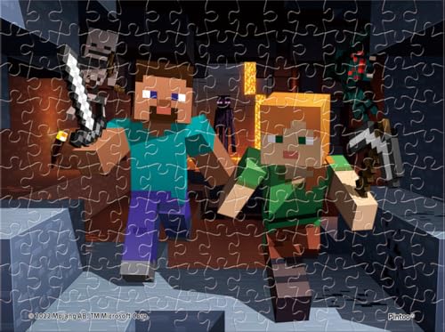 エンスカイ(ENSKY) MINECRAFT マインクラフト Escape! 7.6×10.2cm まめパズル 150ピース ジグソーパズル MA-70（Amazon）