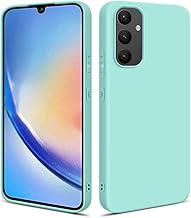 HSP Cover for Samsung Galaxy A34 5G [Dust Repellent] Premium TPU Silicone Protective Case | Anti-Scratch Shockproof | Camera Protection | Slim Perfect Fit | Turquoise