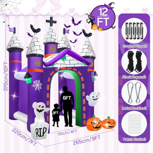 Kalolary 12FT Riesige aufblasbare Halloween-Dekoration – Ansicht 2