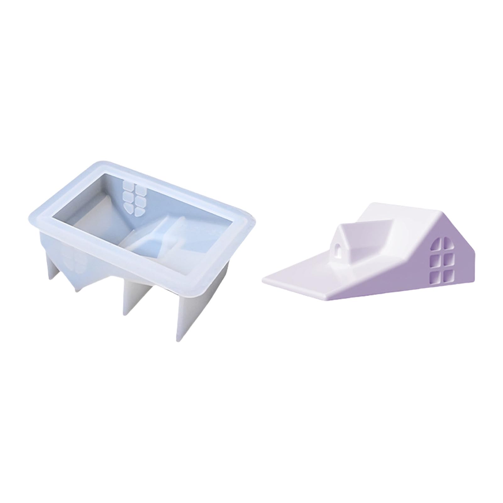 Silicone Molds Chimney House Cup Storage Jar Plasters Epoxy Resin Storage Jar