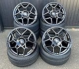Lieferumfang: 4 Aluminiumfelgen MM02 8,5x19 et35 5x112 schwarz Glanz glänzend