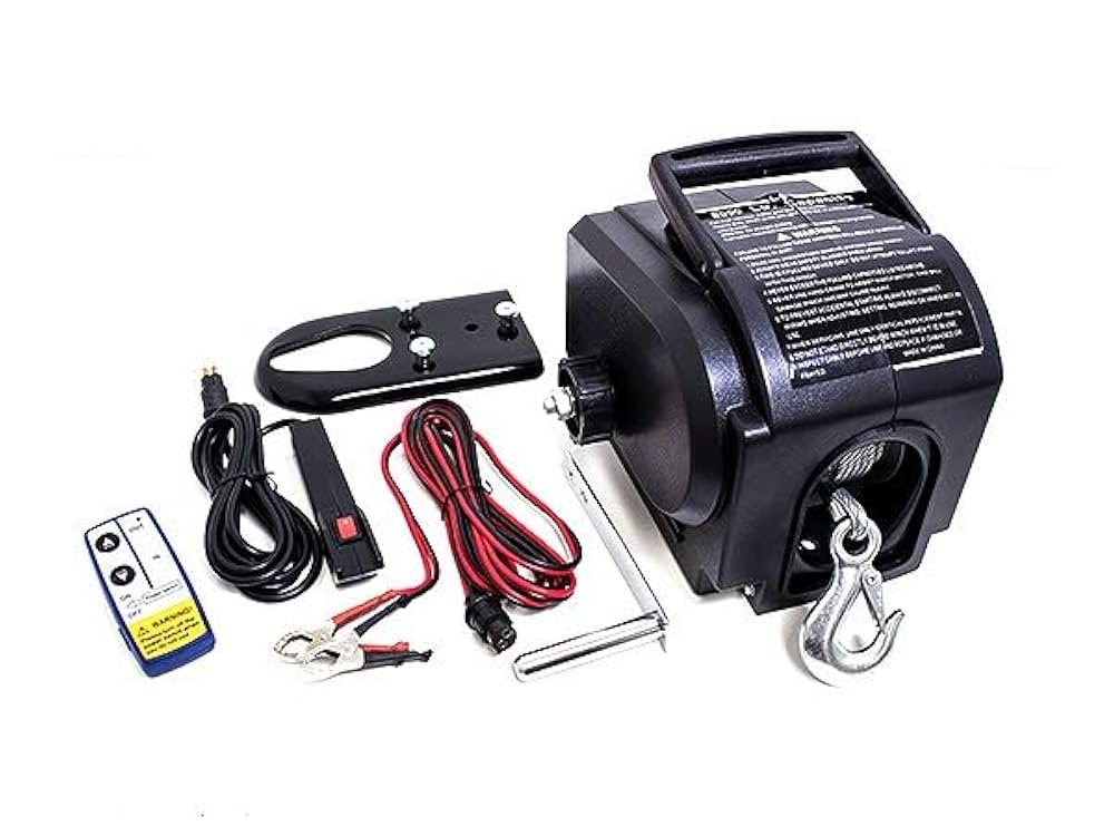 ウインチ3500LBS(1587キロ) Amazon.co.jp: RUGCEL 電動ウィンチ 12v 3500LB（1588KG