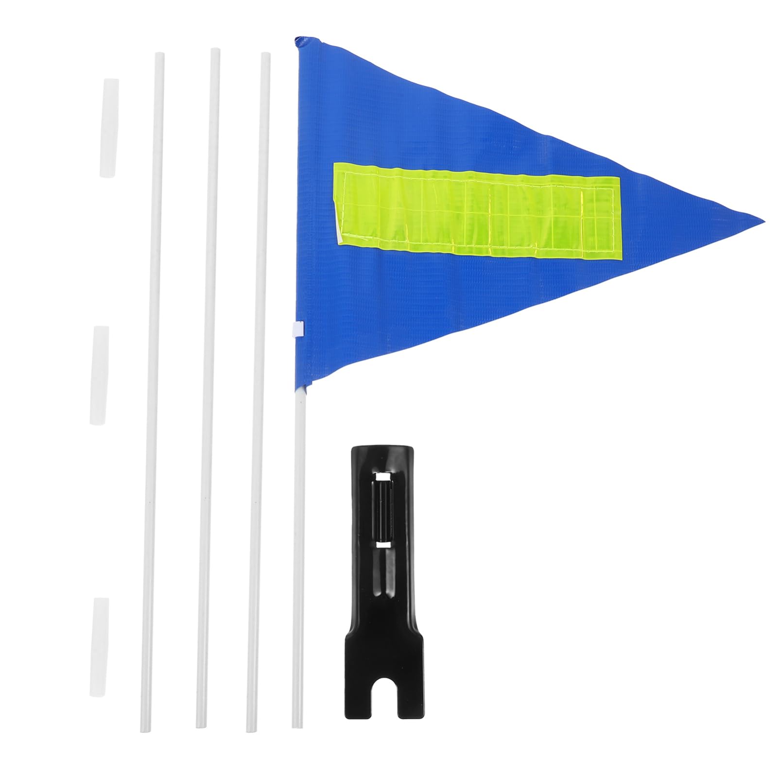 MUSISALY Duty Fiberglass Bike Flag Pole Reflective Warning Flag for Bicycle Safety Bike Trailer Flag for Adults