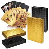 Rongrongago 2 Pièces Cartes en Plastique Imperméable, Carte a Jouer en...