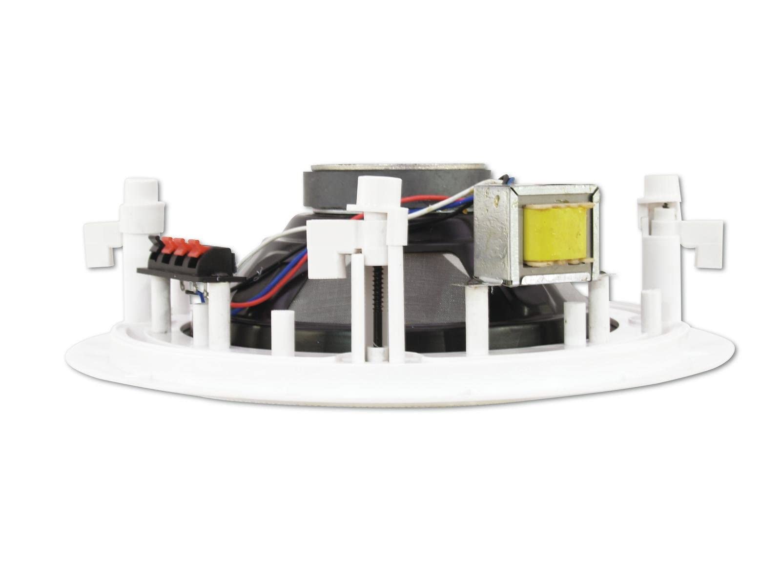 OMNITRONIC CS-8 Deckenlautsprecher weiß | 8"-Breitband-Einbaulautsprecher, 100 V, 10 W RMS, Ø 235 mm