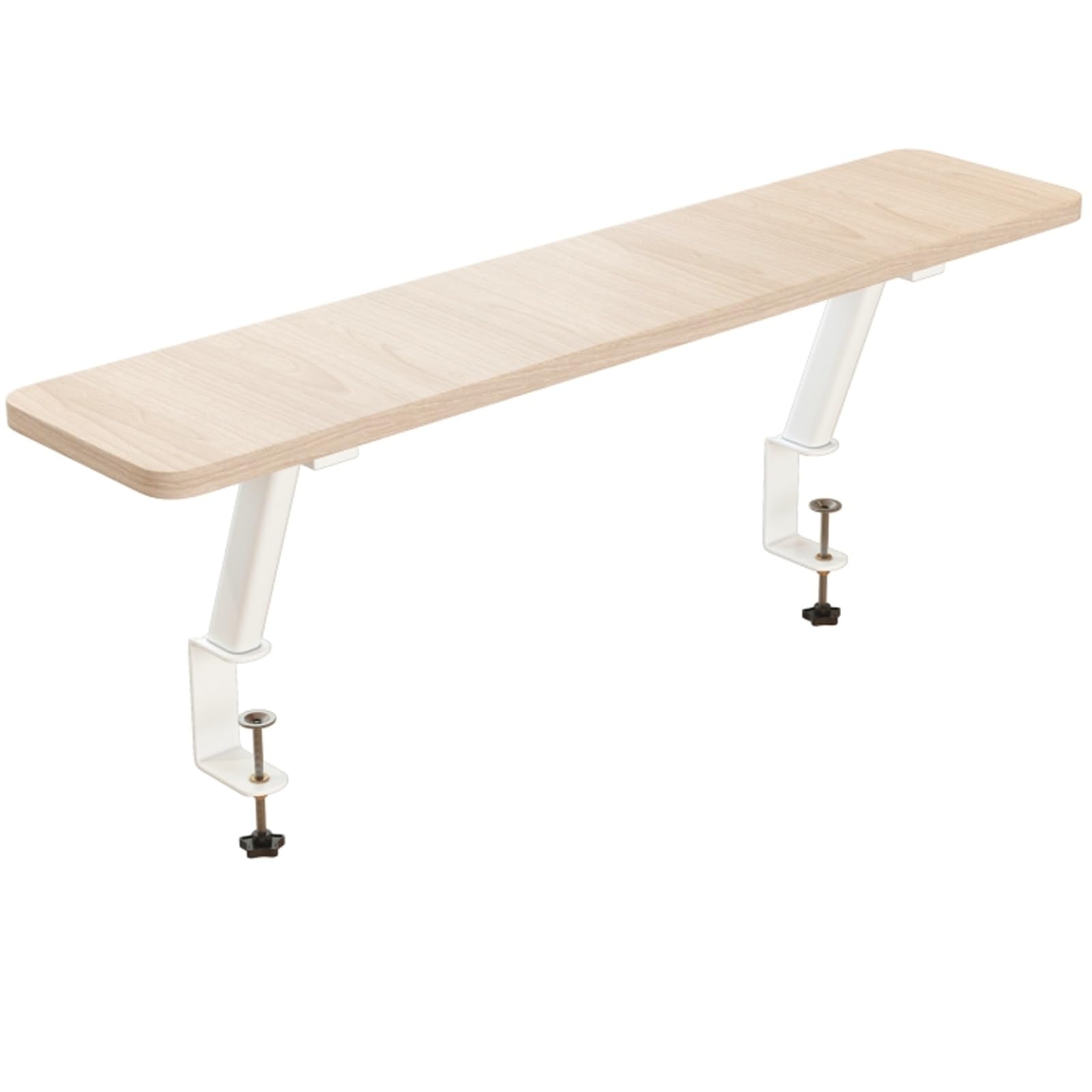 Supporto da scrivania Marrone con Morsetto per Rialzo ergonomico di Monitor e Laptop - Supporto Organizer Versatile per Accessori da Tavolo e disposit