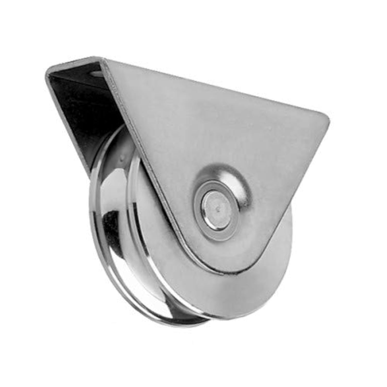 DOJA Barcelona Sliding Gate Roller Surface Mount - 100x20mm - 2 Units - U-Shaped V Groove Gate Wheel for Garage, Home and Exterior Metal Wheels for Gates Slide Gate Caster Pulley Track Casters