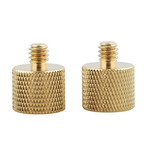 NICEYRIG カメラネジアダプター ネジアダプター(1/4オス→3/8メス)銅製 ネジアダプター 変換アダプター 変換ネジアダプター DSLR 装備 DSLR Rigs DSLRリグ 2個入り -175 NICEYRIG カメラネジアダプター ネジアダプター(1/4オス→3/8メス)銅製 ネジアダプター 変換アダプター 変換ネジアダプター DSLR 装備 DSLR Rigs DSLRリグ 2個入り -175