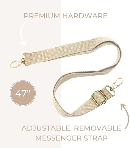 Miniatura 5 de SoYoung Lunch Poche - Lonchera aislada para el trabajo, viajes y picnic, diseño estético, linoalgodón, lavable a máquina, correa desmontable, rayas