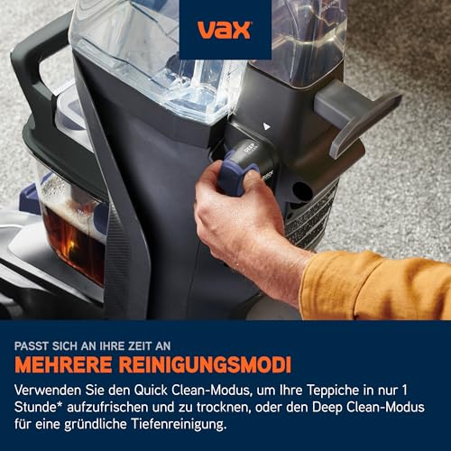 Vax SpinScrub Power Plus Polsterreiniger Gerät Teppichreiniger für Polster & Fleckenentfernung mit SpinScrub-Technologie, XL-Tank, schnelltrocknende Leistung und kraftvolle Haushalt Reinigung
